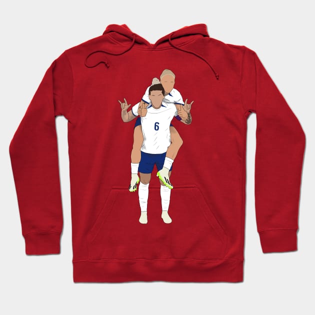 Rachel Daly Millie Bright England Lionesses Minimalist Hoodie by Hevding